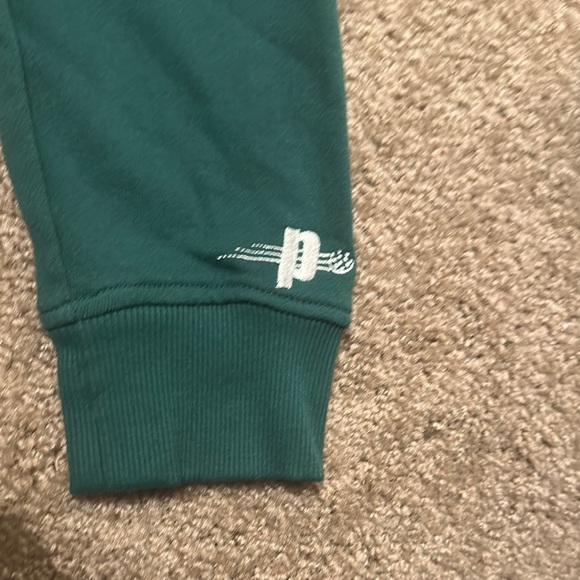 Prince Mens Pickleball Green Logo Hoodie Fleece Pullover Sweatshirt Size L - Picture 4 of 5